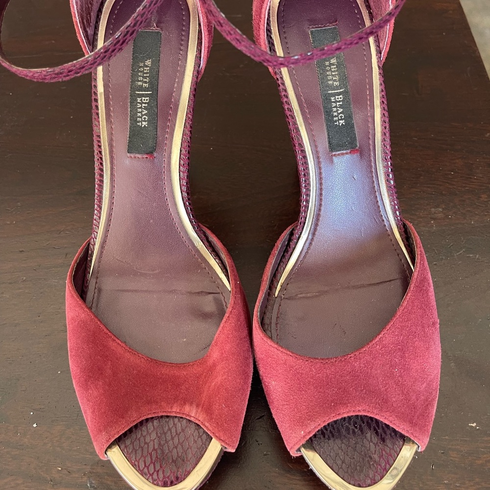 Maroon heels